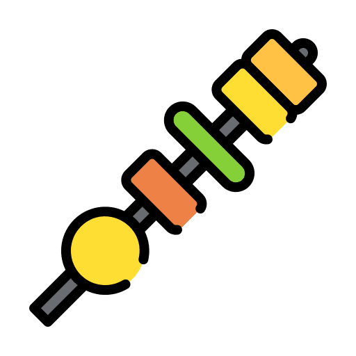 Brochette grill meat brochettes icon Brochette grill meat brochettes icon