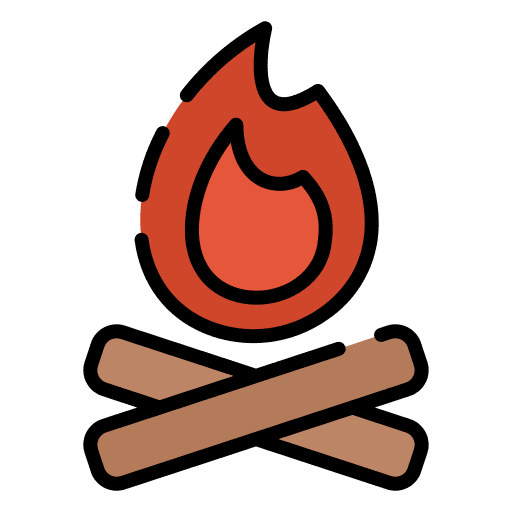 Firewood bonfire fire holidays icon Firewood bonfire fire holidays icon