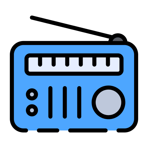 Radio radio news electronics icon Radio radio news electronics icon