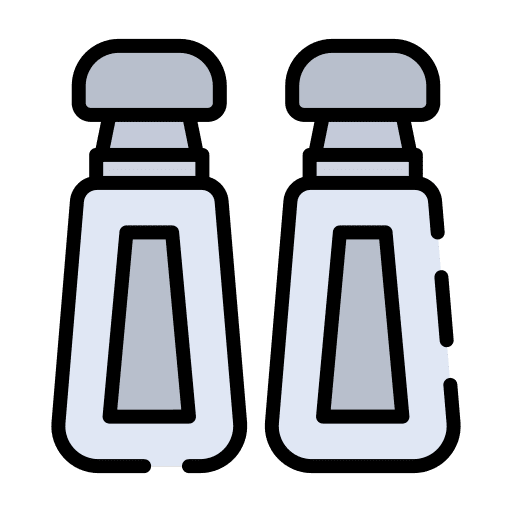 Salt and pepper tools spices utensil icon Salt and pepper tools spices utensil icon