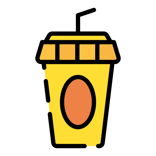 Soft drink food and restaurant plastic cup straw icon Soft drink food and restaurant plastic cup straw icon