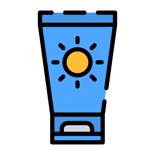 Sunscreen healthcare and medical sun protection beach icon Sunscreen healthcare and medical sun protection beach icon