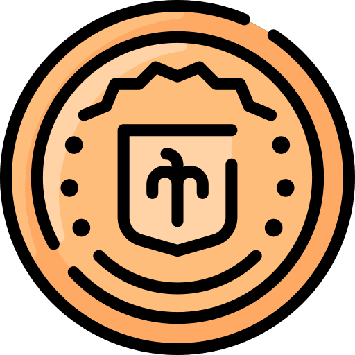 Coin antique currency coin icon