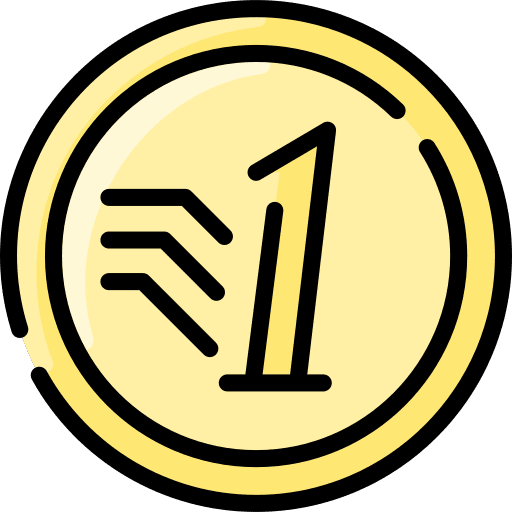 Coin antique currency old icon
