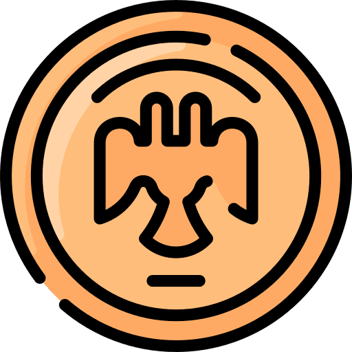 Coin money banking old icon