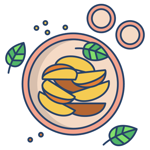 Potato dish fast food potato icon