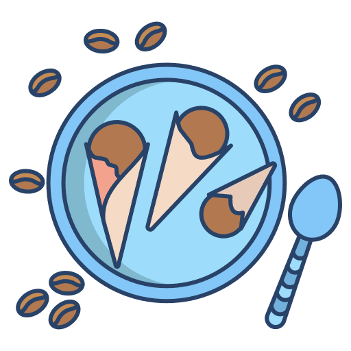 Ice cream coffee summer ice cream icon Ice cream coffee summer ice cream icon
