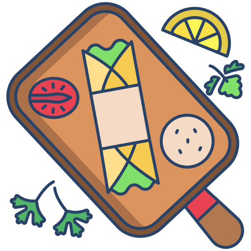 Kebab doner kebab food and restaurant roll icon Kebab doner kebab food and restaurant roll icon
