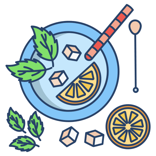 Mojito food and restaurant straw beverage icon Mojito food and restaurant straw beverage icon