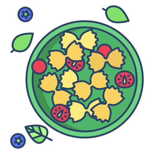 Pasta dish tomatoes nutrition icon
