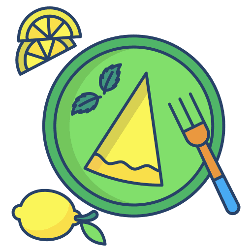 Cake slice food and restaurant cheesecake icon Cake slice food and restaurant cheesecake icon