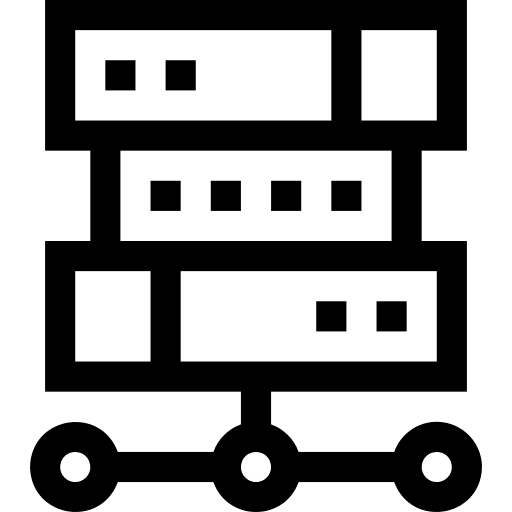 Server database storage hosting icon