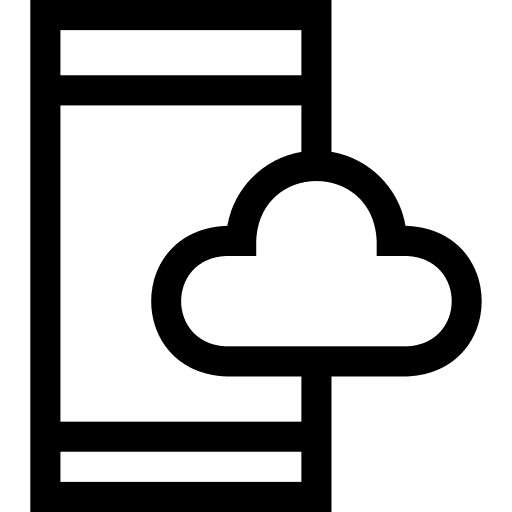 Cloud computing electronics phone smartphone icon Cloud computing electronics phone smartphone icon