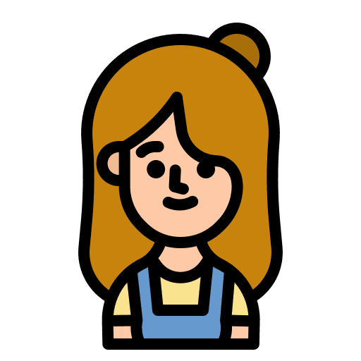 Gardener woman occupation farmer icon