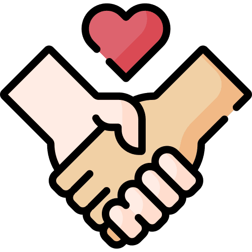 Deal reconciliation partners heart icon