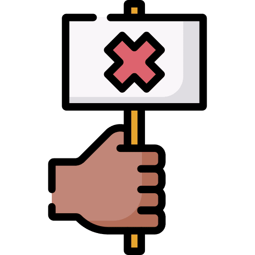 Negative review negative review no placard icon Negative review negative review no placard icon