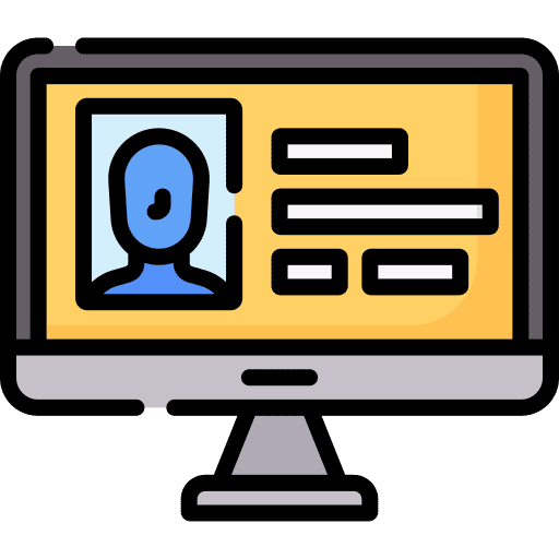 Profile user social network interface icon