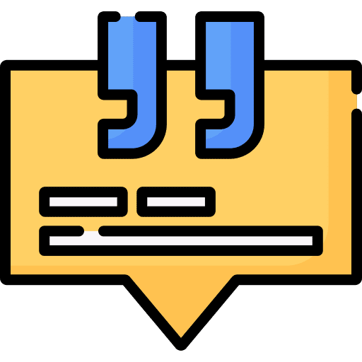 Quote quotes shapes text icon