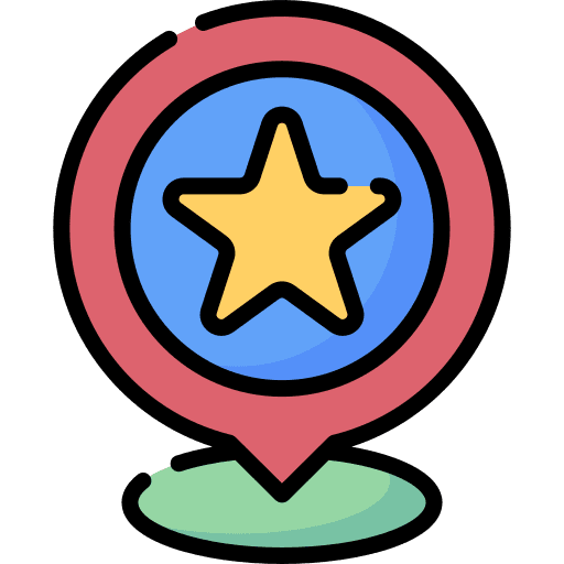 Rating place rating star icon Rating place rating star icon