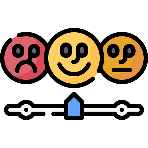 Review smileys smile hand icon