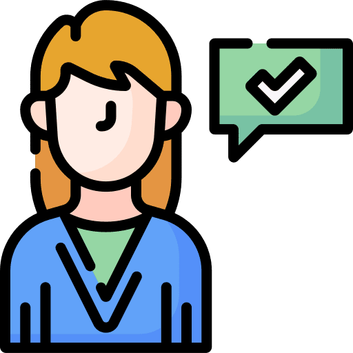 Good woman speech bubble review icon Good woman speech bubble review icon