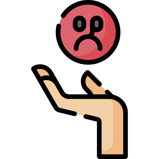 Bad review customer satisfaction marketing hand icon Bad review customer satisfaction marketing hand icon