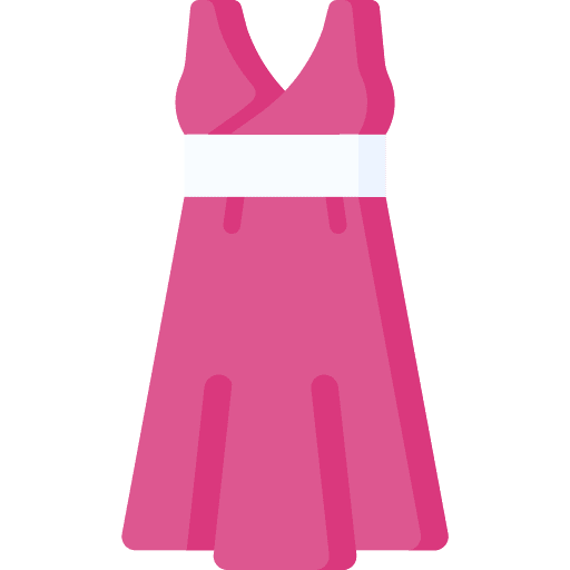 Dress fashion clothes femenine icon Dress fashion clothes femenine icon