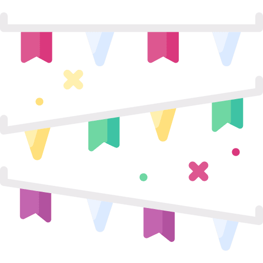 Garlands garlands flags party icon Garlands garlands flags party icon