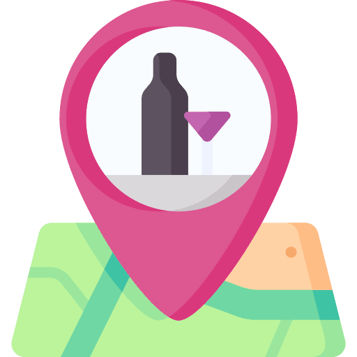Location event dinner map icon Location event dinner map icon