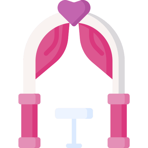 Wedding arch wedding arch party engagement icon