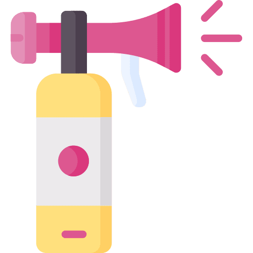 Air horn birthday and party party sports icon Air horn birthday and party party sports icon