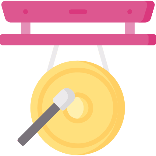 Gong percussion instrument oriental gong icon Gong percussion instrument oriental gong icon