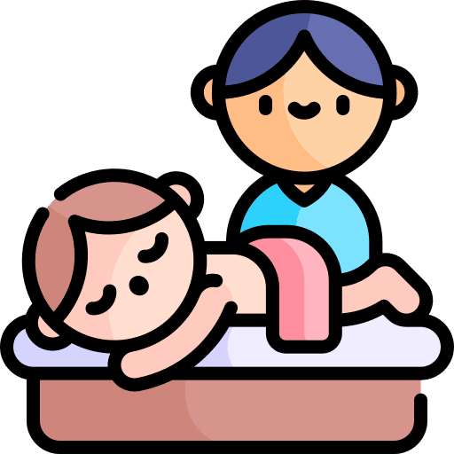 Massage wellness people spa icon