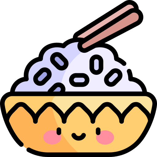 Rice super bowl sticks food icon Rice super bowl sticks food icon