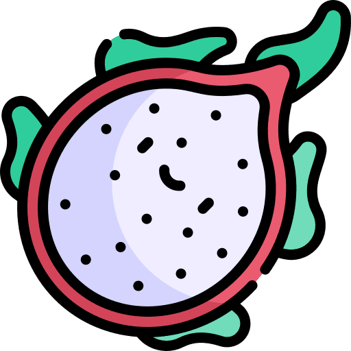 Dragon fruit food and restaurant pitaya healthy food icon Dragon fruit food and restaurant pitaya healthy food icon