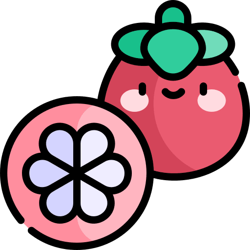 Mangosteen mangosteen vegetarian organic icon Mangosteen mangosteen vegetarian organic icon
