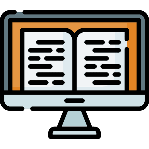 Ebook digital book elearning book icon Ebook digital book elearning book icon