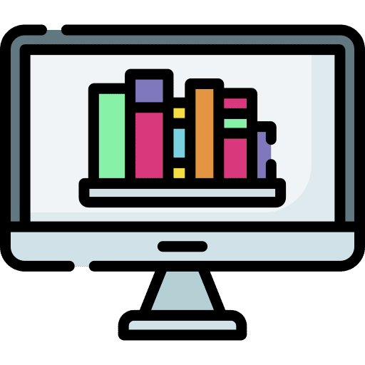 Ebook ebook online learning computer monitor icon Ebook ebook online learning computer monitor icon