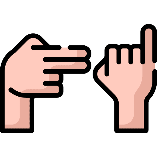 Hand sign inclusive sign language hand sign icon Hand sign inclusive sign language hand sign icon