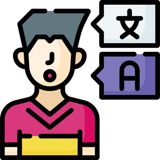Speaking language learning education speaking icon
