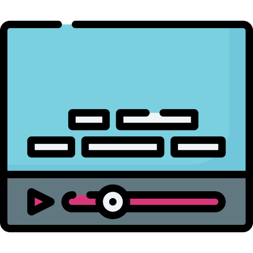 Subtitle player movie closed caption icon