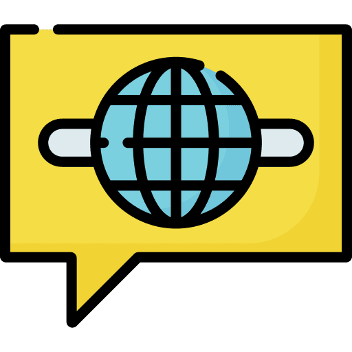 International talk communications global icon International talk communications global icon