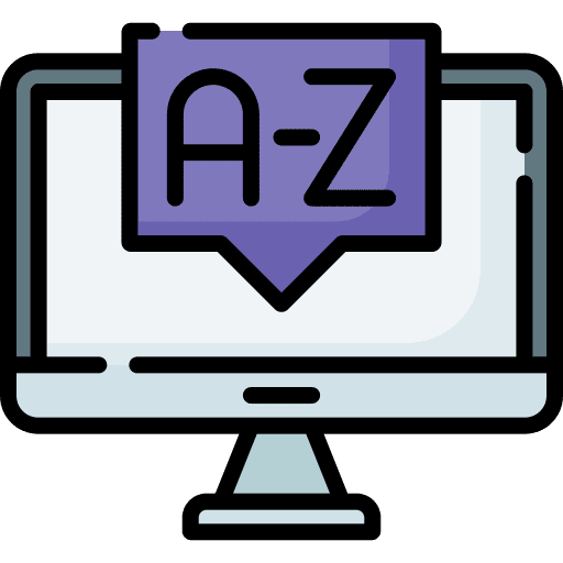 Online online lesson elearning computer icon Online online lesson elearning computer icon