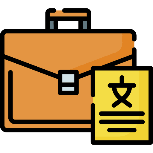 Teacher briefcase foreign language teacher icon Teacher briefcase foreign language teacher icon