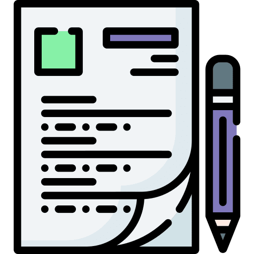 Test education file school icon Test education file school icon