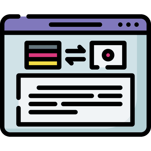 Translator education foreign language communications icon Translator education foreign language communications icon