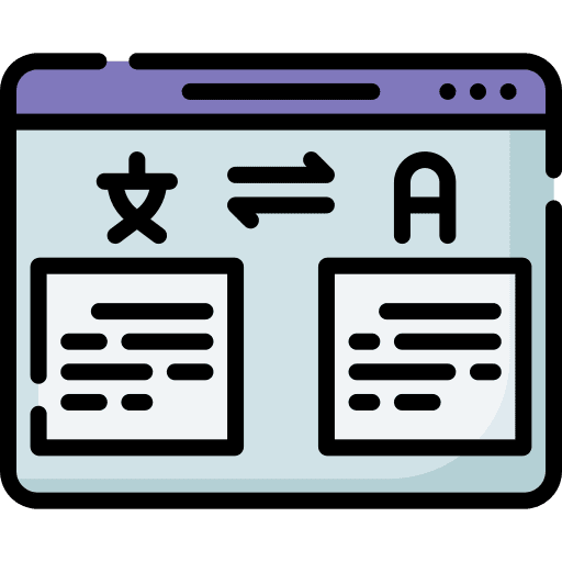 Translator language learning communications translator icon Translator language learning communications translator icon