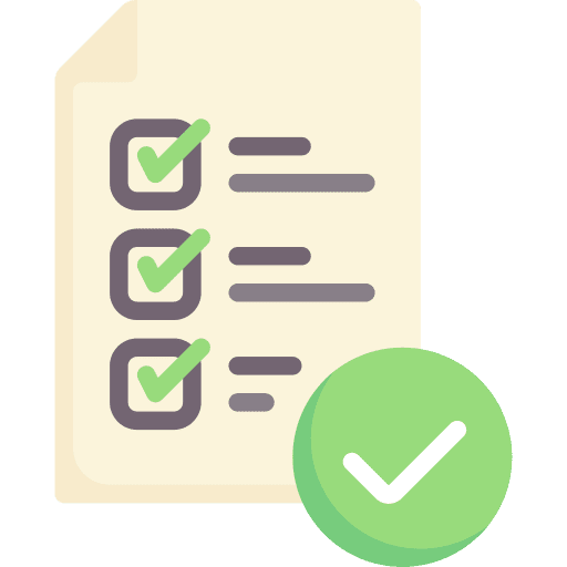 Compliant checklist survey check icon