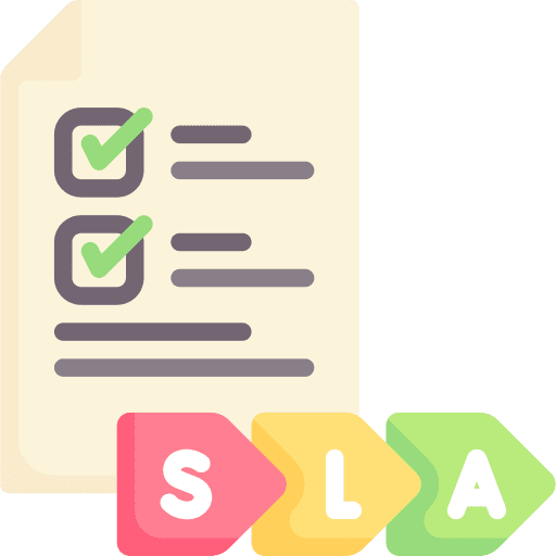 Sla file sla business and finance icon
