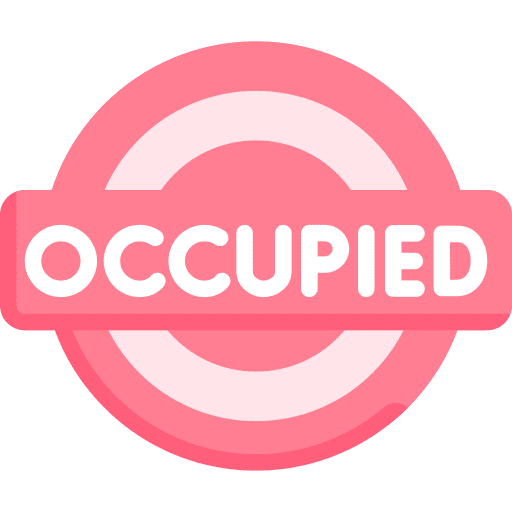Occupied sign symbol signaling icon